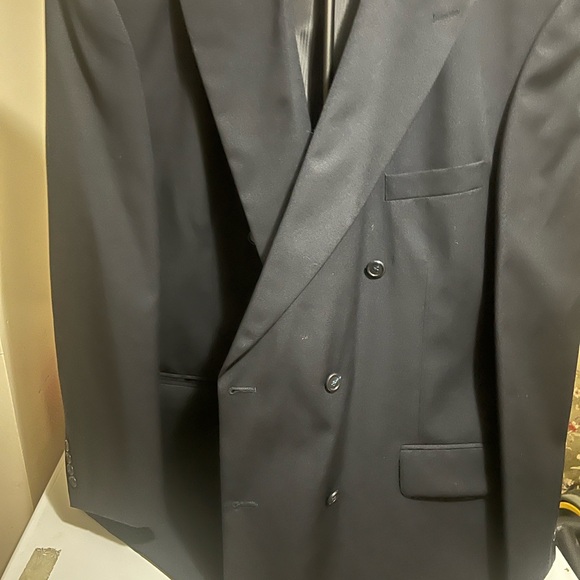 Gianni 100% wool sophisticated Black Men's Double-Breasted Blazer - Picture 5 of 6